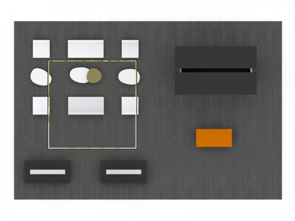 GK-5153 Trade Show Island Exhibit -- Plan View