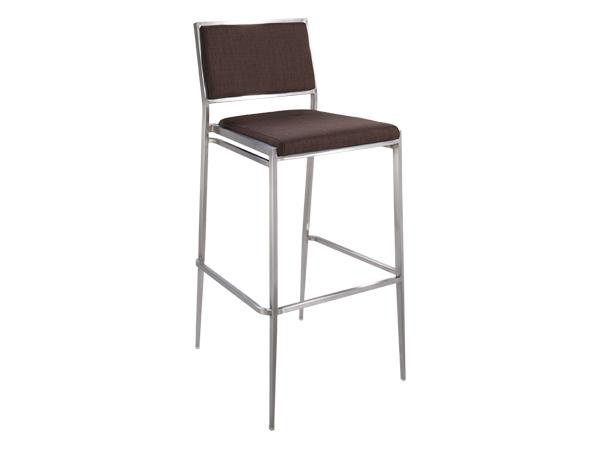 CEBS-030 | Marina Barstool Brown Fabric -- Trade Show Furniture Rental