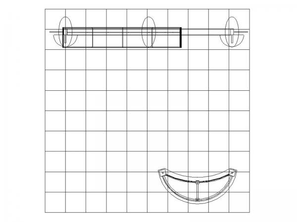 ECO-1099 Sustainable Display - Plan View