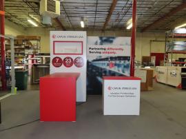 Reconfigurable Custom Inline Exhibit -- 10 x 10 Version